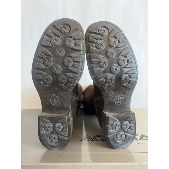 Aquatalia by Marvin K brown suede tall riding boots Size 7 1/2 - Picture 8 of 14